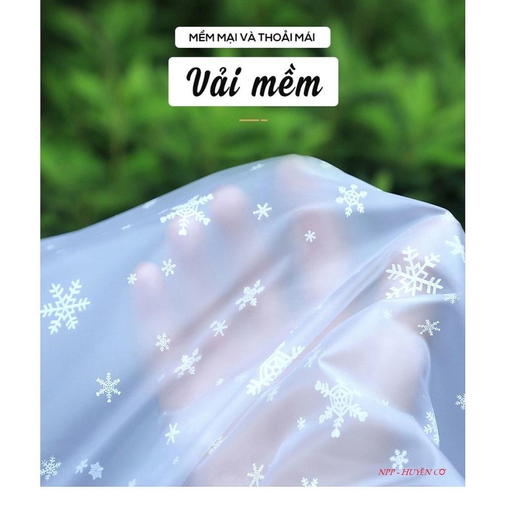 XẢ LẤY TƯƠNG TÁC_ Áo mưa hàn quốc dành cho 1 người trong suốt bông tuyết - CAM KẾT như HÌNH - sẵn số lượng