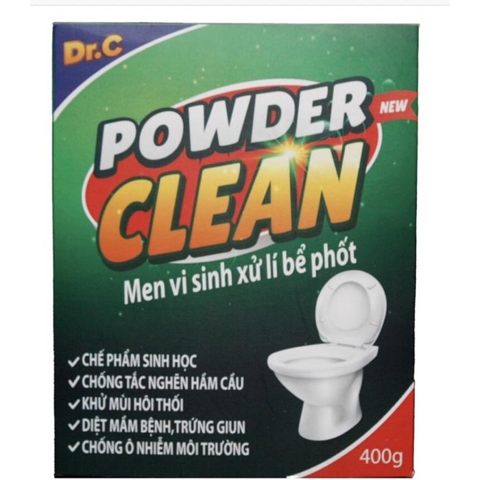 Men vi sinh khử mùi toilet bồn cầu chống mùi hôi cống bể phốt men vi sinh khử mùi drc 400gam