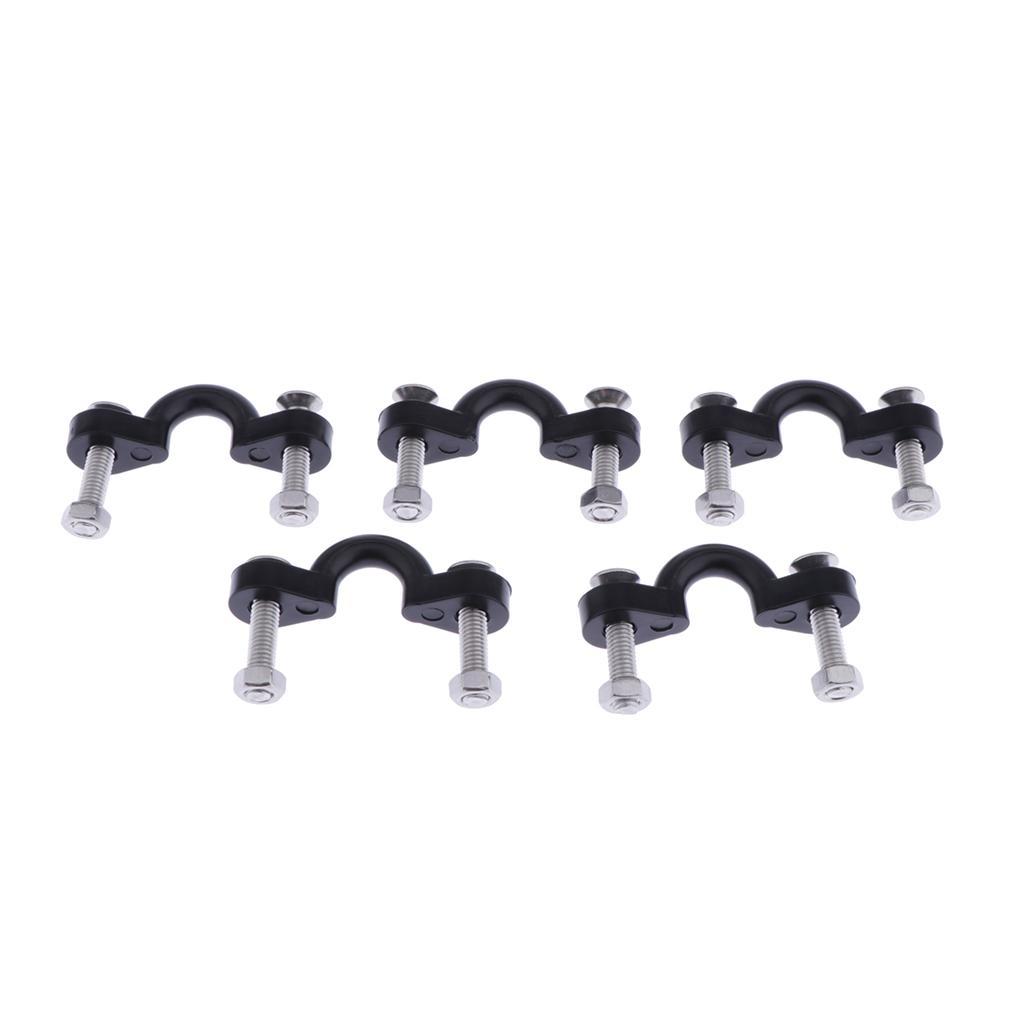5 Pack Buckle Set Kayaking Surfing Canoe Boat Pad Eyes With Screws