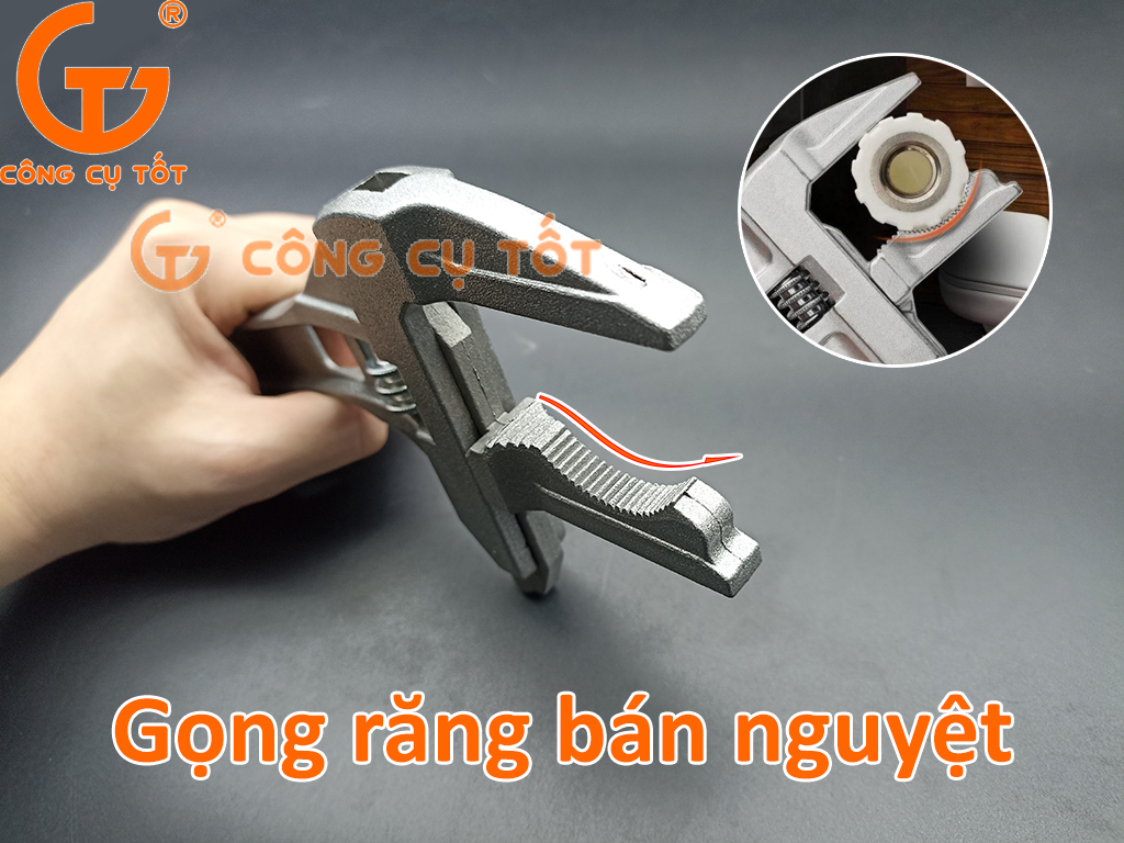 Mỏ lết phòng tắm vặn ống xi phông độ mở 8-68mm