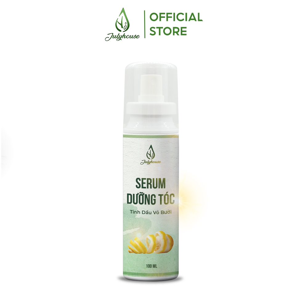 Serum dưỡng tóc tinh dầu Vỏ Bưởi 100ml JULYHOUSE giúp phục hồi tóc hư tổn, tóc dầy hơn, thành phần thiên nhiên an toàn