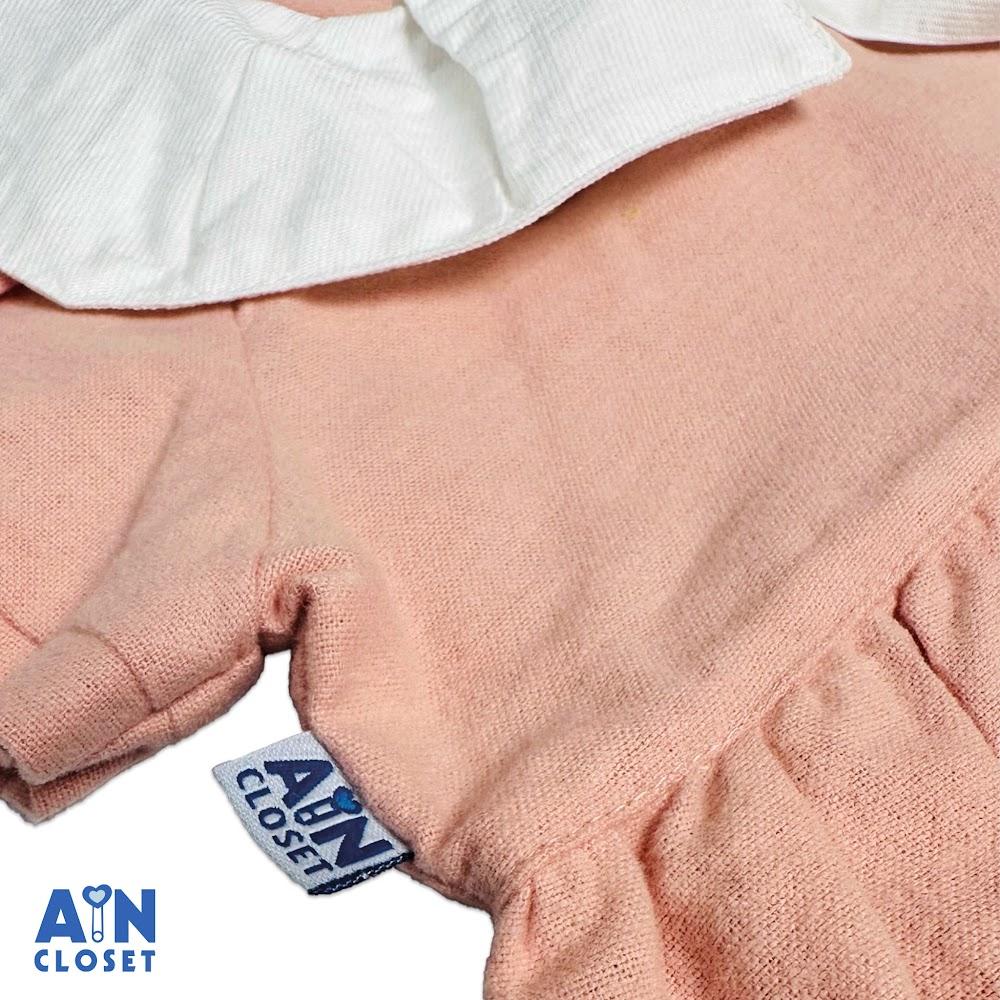 Đầm bé gái họa tiết Hồng Trơn thô Cà Bông - AICDBGGREBXX - AIN Closet