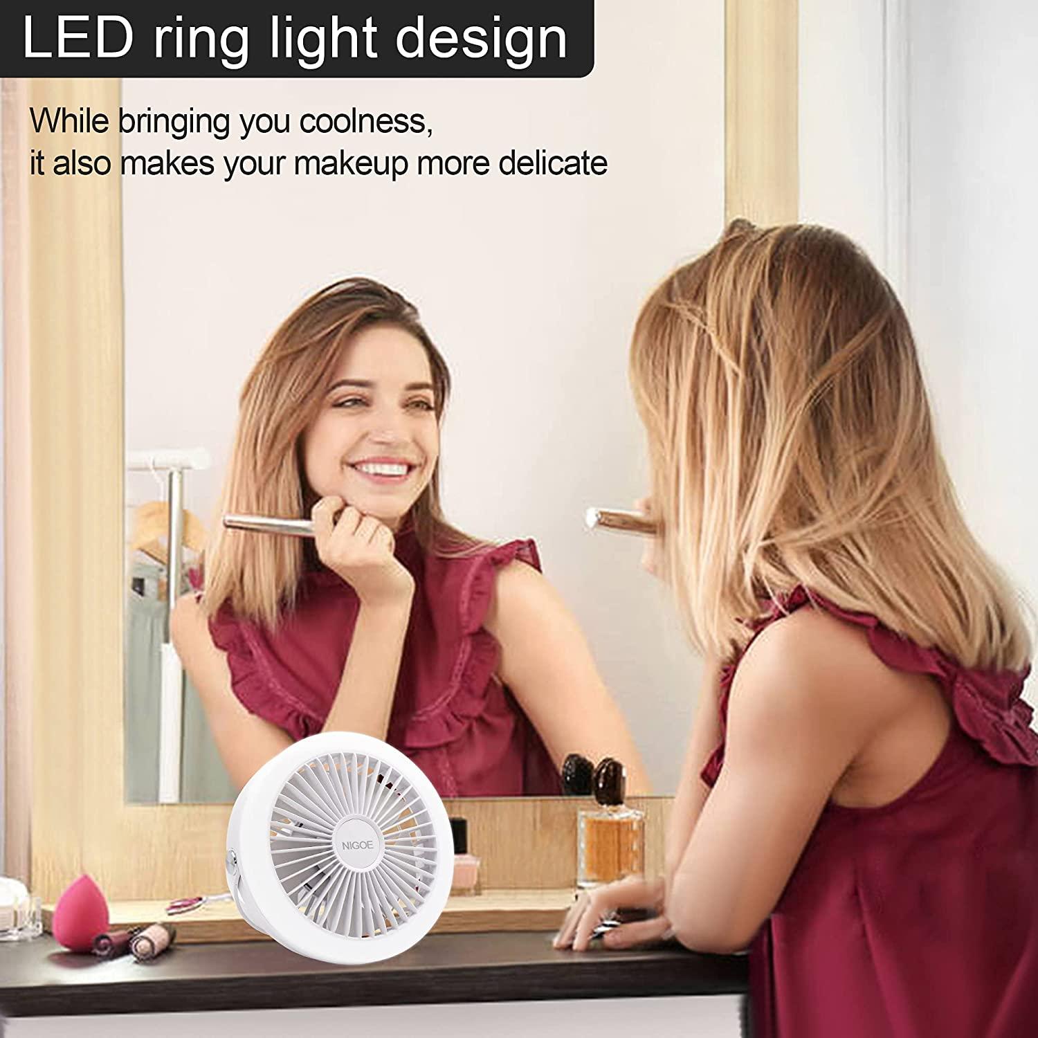 Quạt câm với đèn LED, USB 3-in-1 máy tính với điều khiển từ xa, quạt lều cho văn phòng trong và ngoài trời