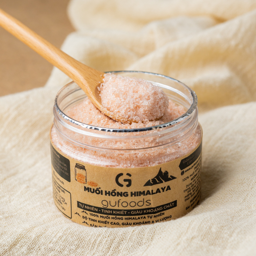 Hình ảnh Muối hồng Himalaya GUfoods (dạng hạt mịn) - Tự nhiên, Tinh khiết, Giàu khoáng chất