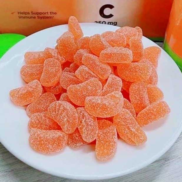 Vitamin C 250mg Kirkland Adult Gummies tăng sức đề kháng, sáng da, thúc đẩy sản xuất collagen, làm chậm quá trình lão hóa - QuaTangMe Extaste - 1lọ