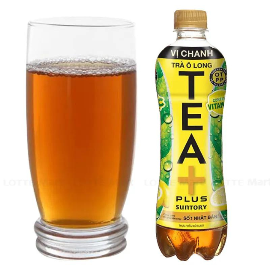 Lốc 6 Trà Ô long Vị Chanh Tea+ (450ml/Chai)