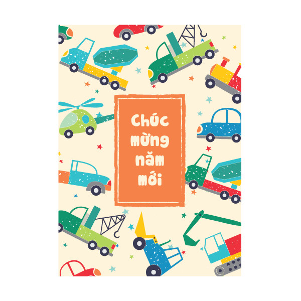 Bộ 12 bao lì xì nhỏ Greenwood hình ô tô cho trẻ em