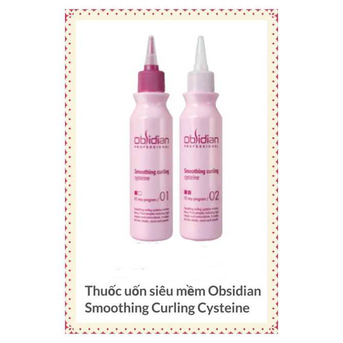 Thuốc uốn tóc siêu mềm mượt Obsidian Professional Smoothing Curling Cysteine Hàn Quốc (2x120ml)