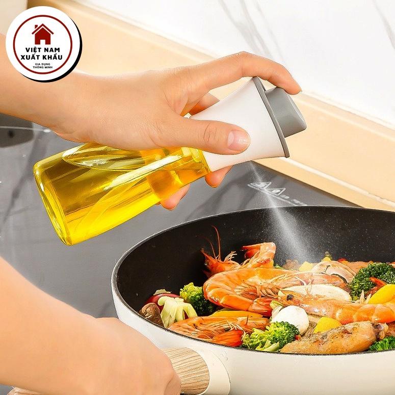 Chai Bình Xịt Dầu Ăn Dấm Phun Sương Bằng Thủy Tinh Cao Cấp OBA Tiện Lợi Vệ Sinh