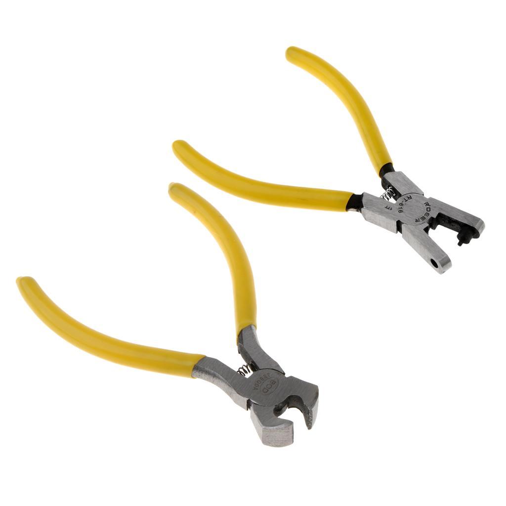 Universal Leather Belt Hole Puncher Manual Punching Plier + End Cutter Plier