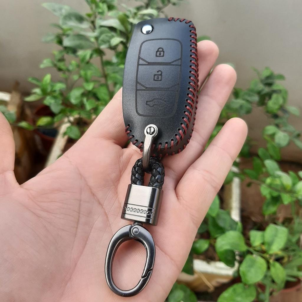 Bao da chìa khóa chìa độ Toyota, chìa như hình da thật bảo hành 2 năm