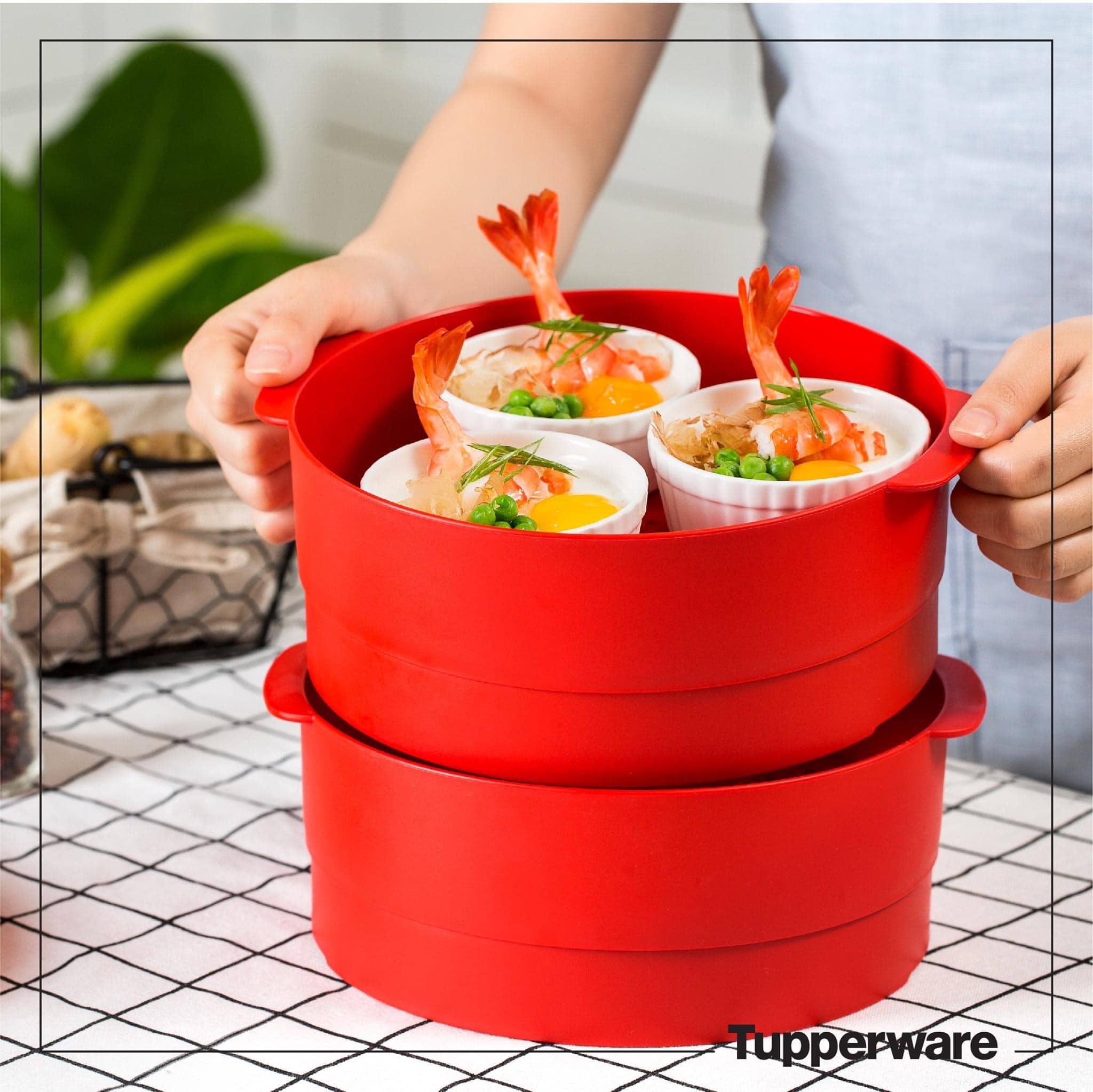 Xửng hấp 2 Tầng Steam It -Tupperware