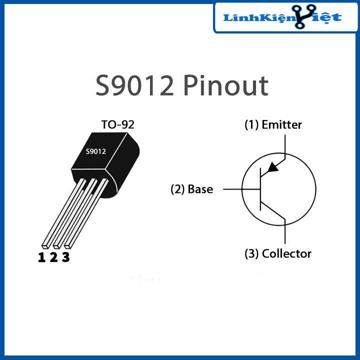 Gói 10 con Transistor S9012 TO-92 TRANS PNP điện áp 40V 0.5A