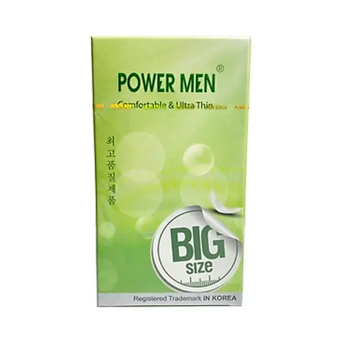 Bao Cao Su Cỡ Lớn Size 55 mm Siêu Mỏng Power Men Comfortable Ultrathin