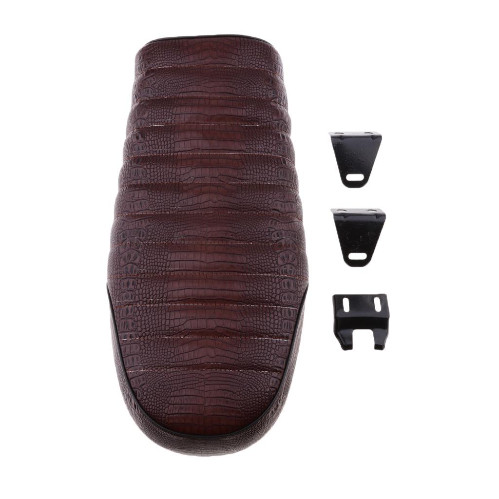 Retro Flat Motorcycle Cafe Racer Seat For Honda Yamaha Suzuki Kawasaki