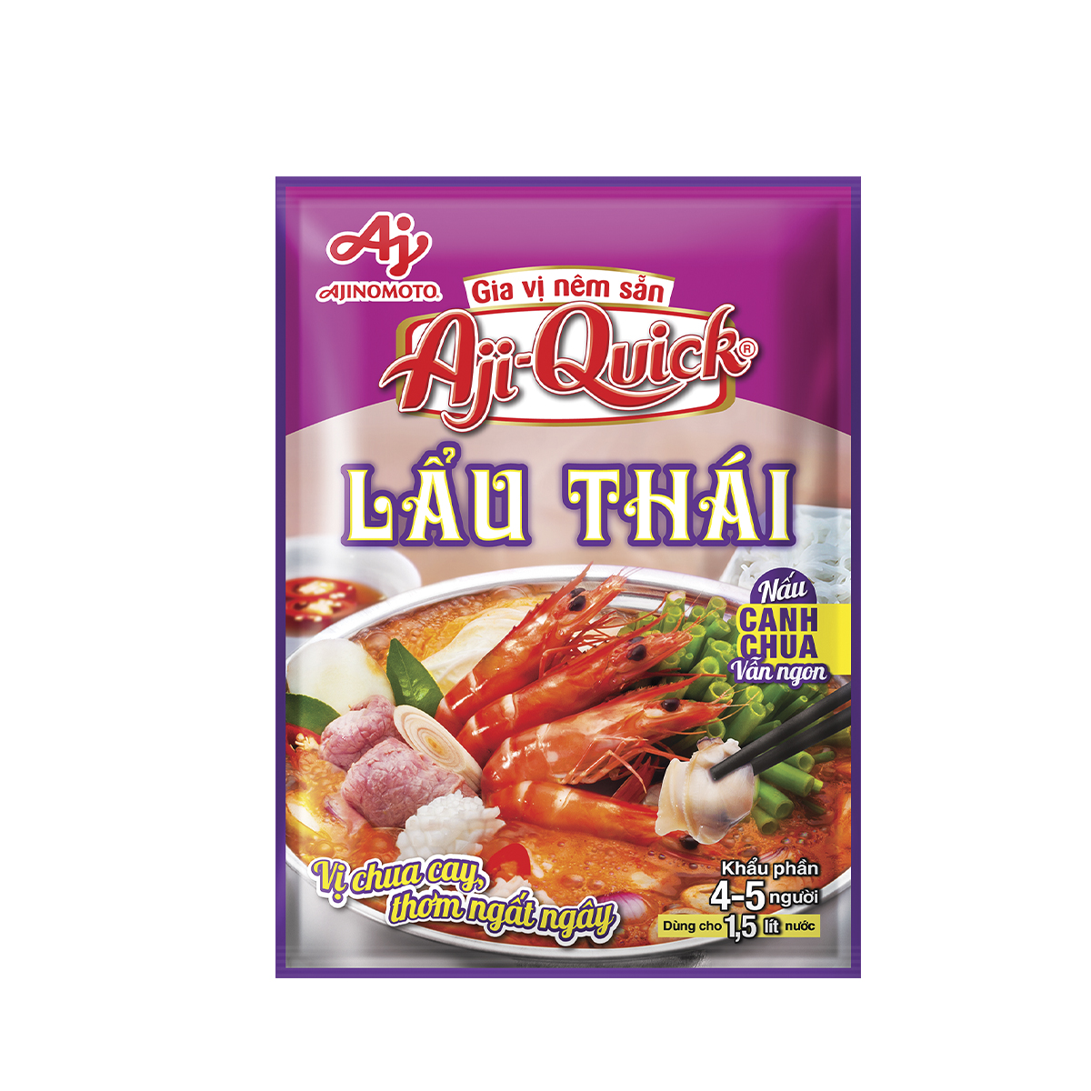 Combo 6 Gói Gia Vị Nêm Sẵn Aji-Quick® Lẩu Thái 50g/Gói