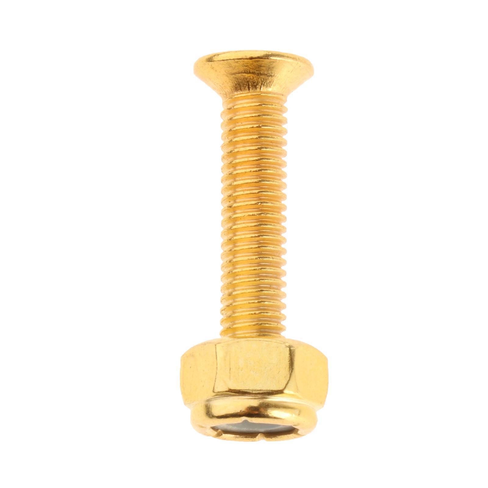 8x Skateboard Hardware Set Skate Bolts Parts Standard Longboard Mounting Screws Bolts Set