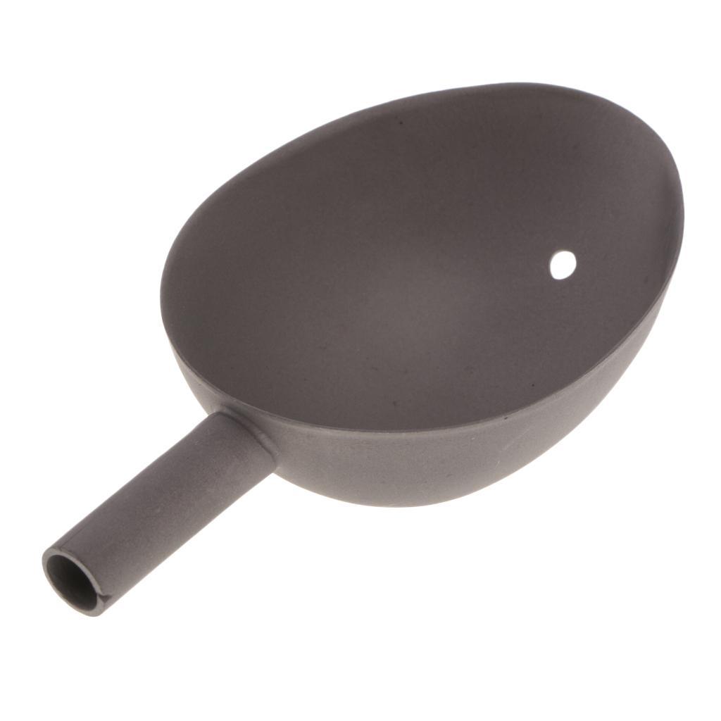 Titanium Alloy Fishing Tool Baiting Spoon in Gray for Carp / Coarse Fishing