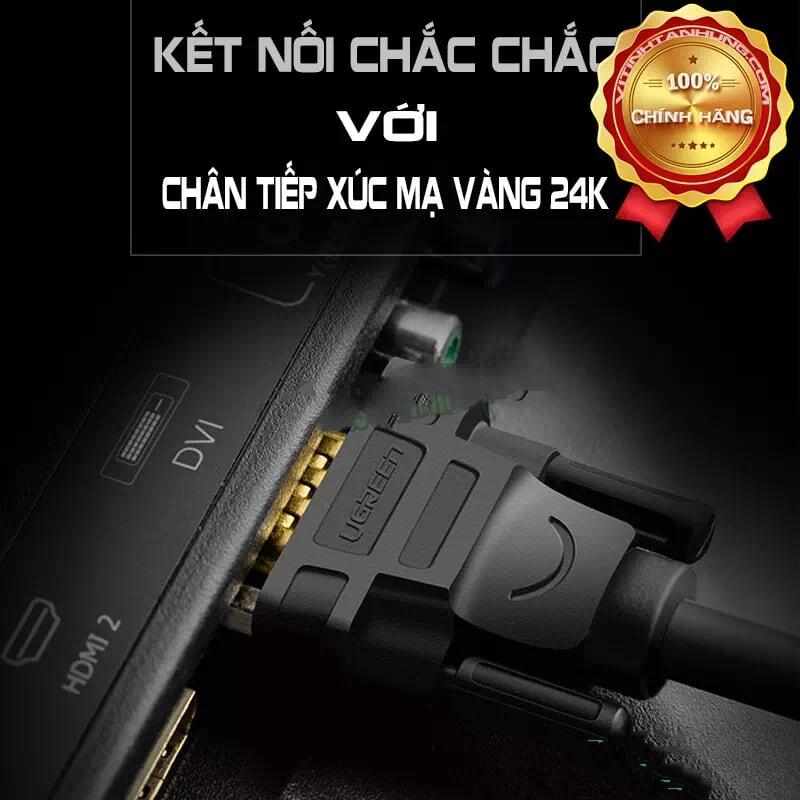 Ugreen UG11609DV101TK 10M màu Đen Cáp tín hiệu DVI 24 + 1 - HÀNG CHÍNH HÃNG