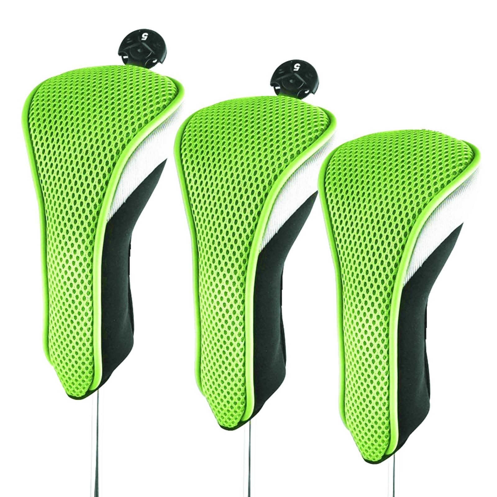 Golf Head Covers 5 Fairway Woods Headcovers for Golf Clubs 3pcs