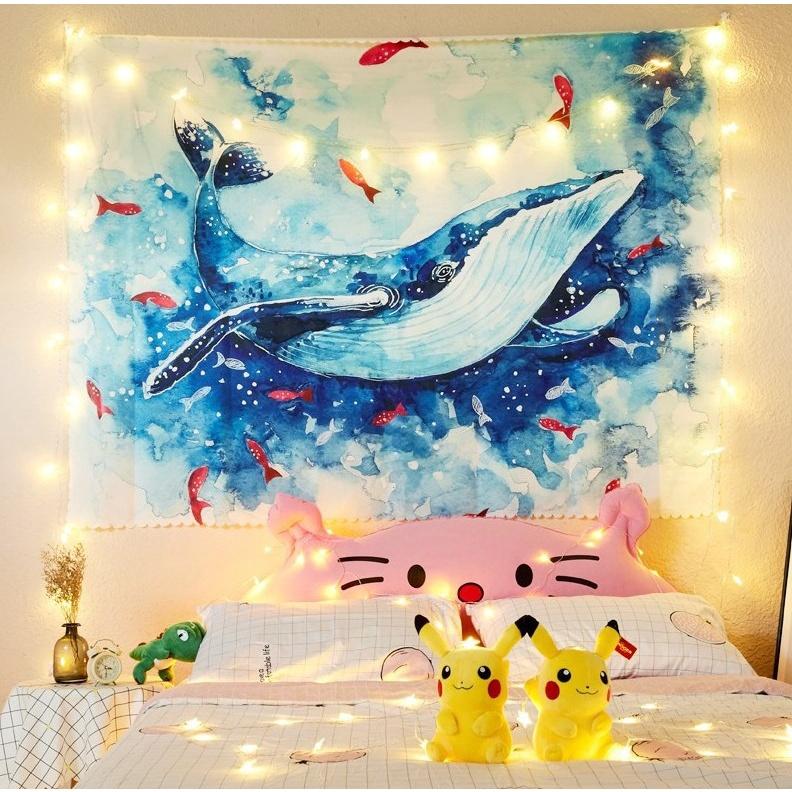COMBO 5 Thảm treo tường Decor phòng ngủ vintage, vải treo tường sexy