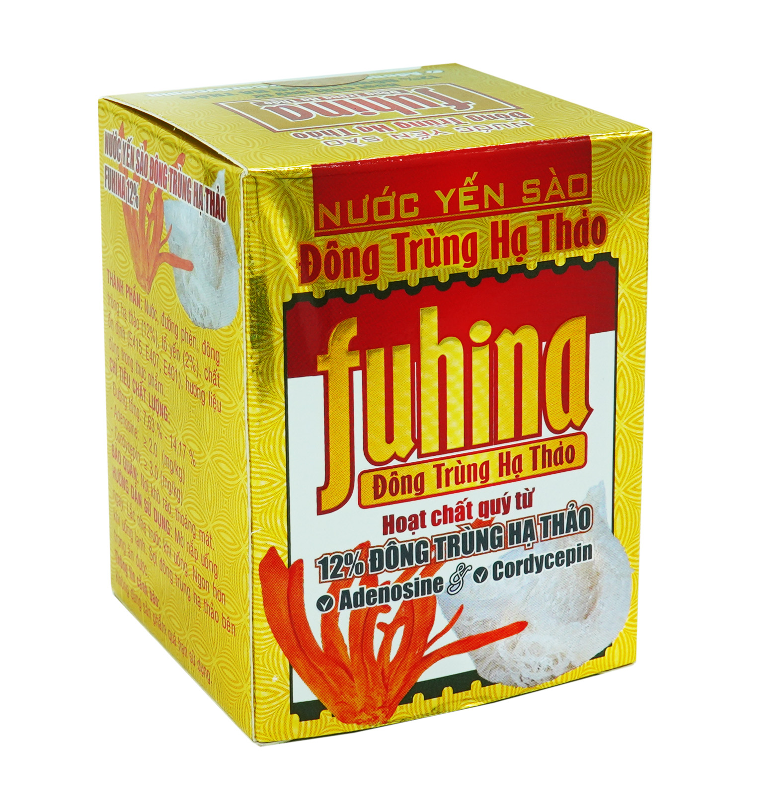 [Combo 5 lọ + TẶNG 1 lọ cùng loại ( 6 lọ x 70ml)] Nước yến sào Đông Trùng Hạ Thảo FUHINA 12%