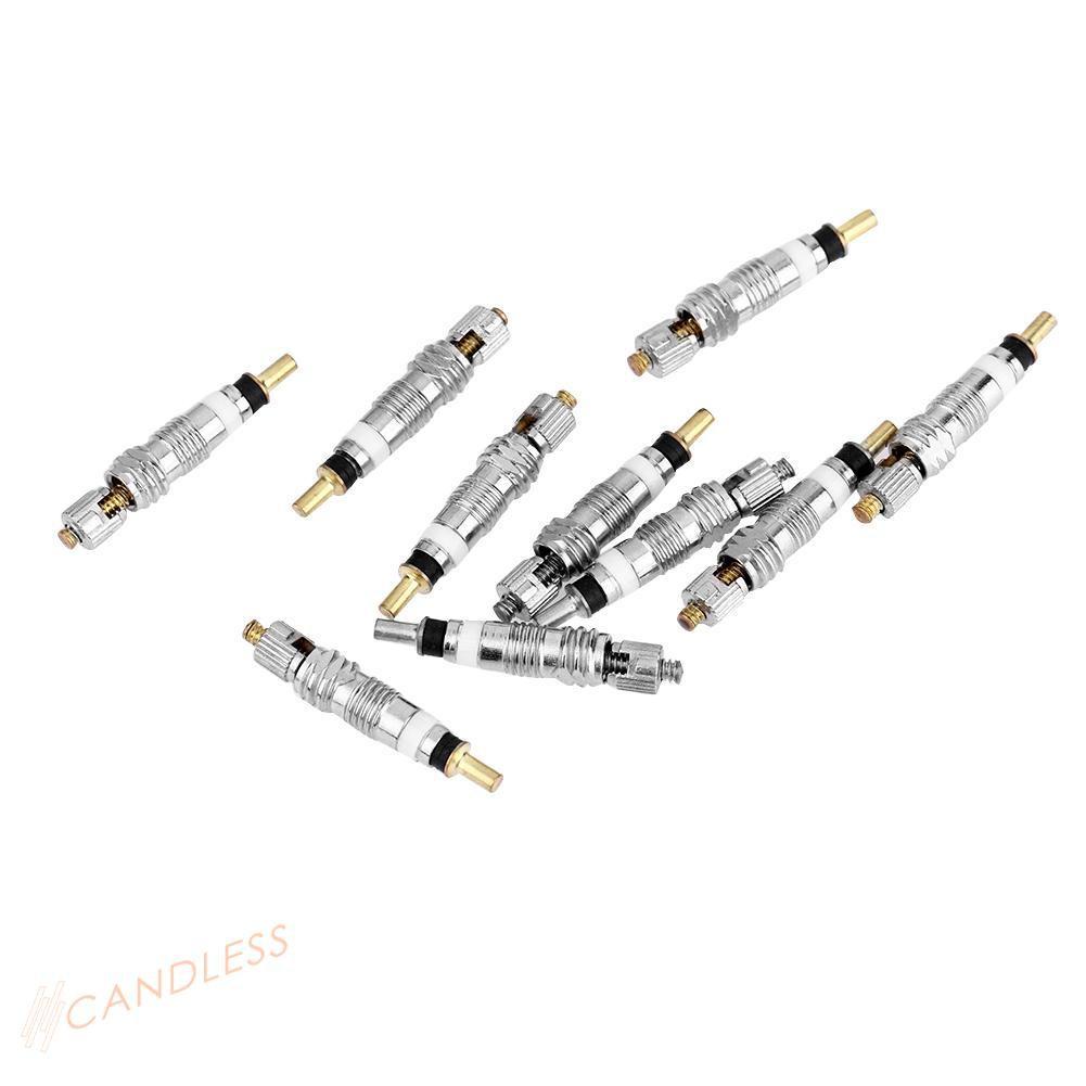 Bộ 10 Van Hơi + 10 Nắp Van Hơi Cho Xe Đạp