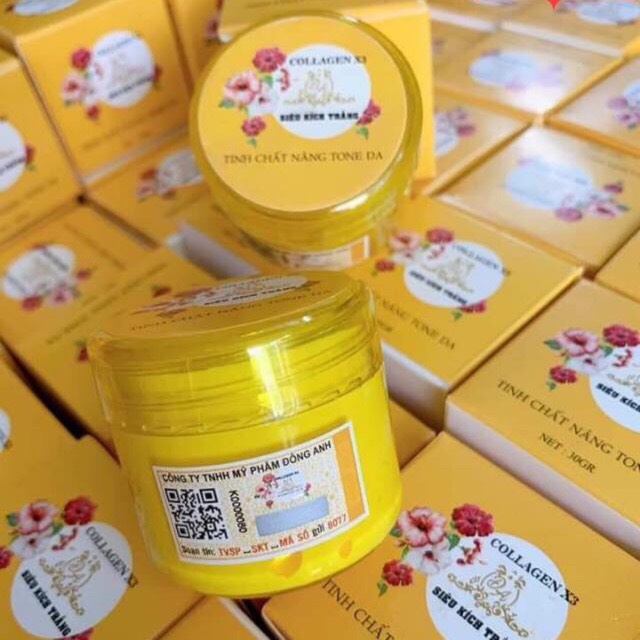 Kem Body Collagen X3 Luxury và Kích trắng Colagen X3