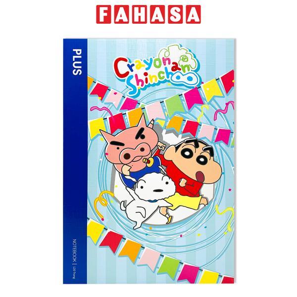 Tập Học Sinh Crayon Shinchan - Kẻ Ngang - 120 Trang 70gsm - Plus 700-V073 - Màu Xanh Dương