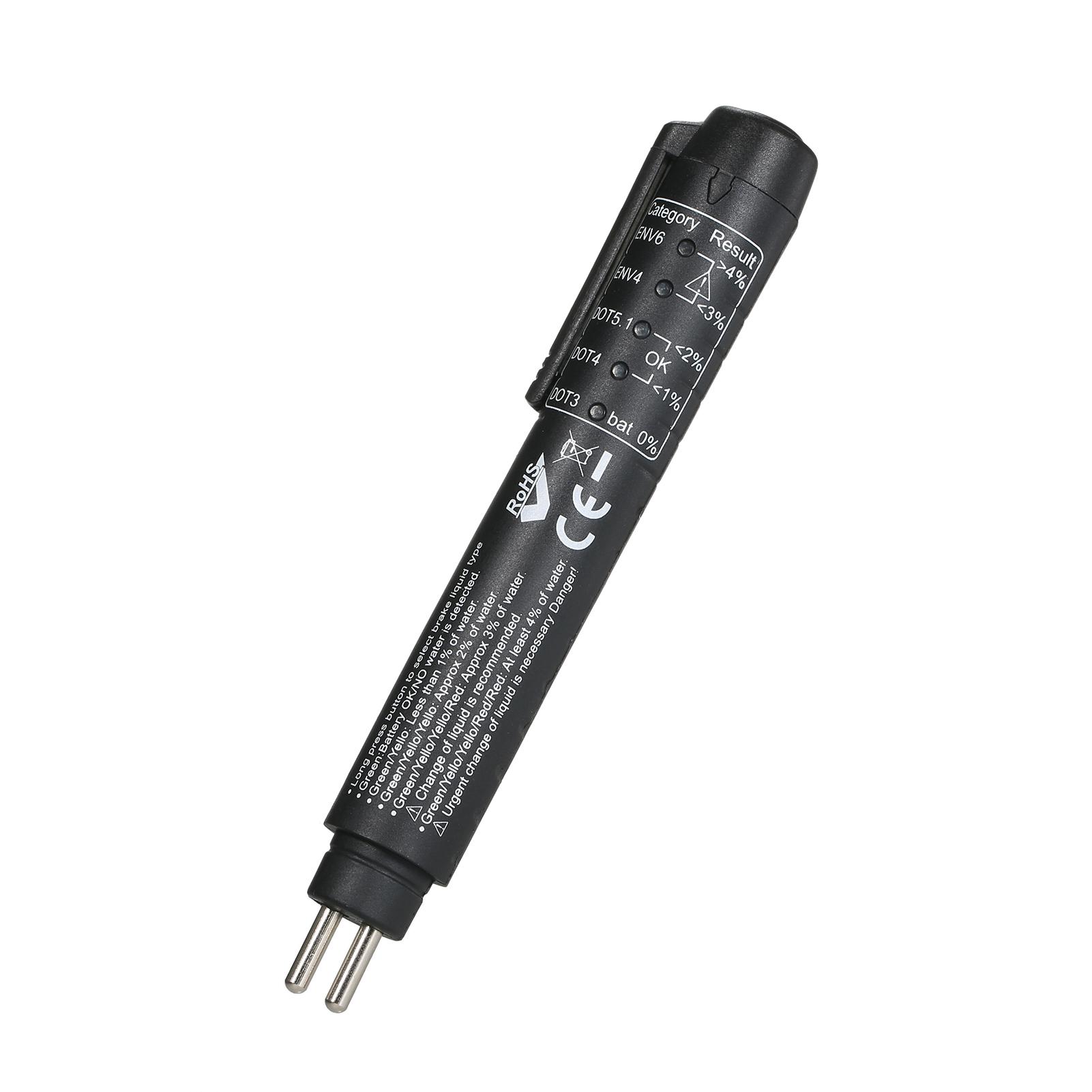 Brake Fluid Tester Pen Test DOT3 DOT4 DOT5.1 ENV6 ENV4 Brake Fluids with 5 LED Indicators