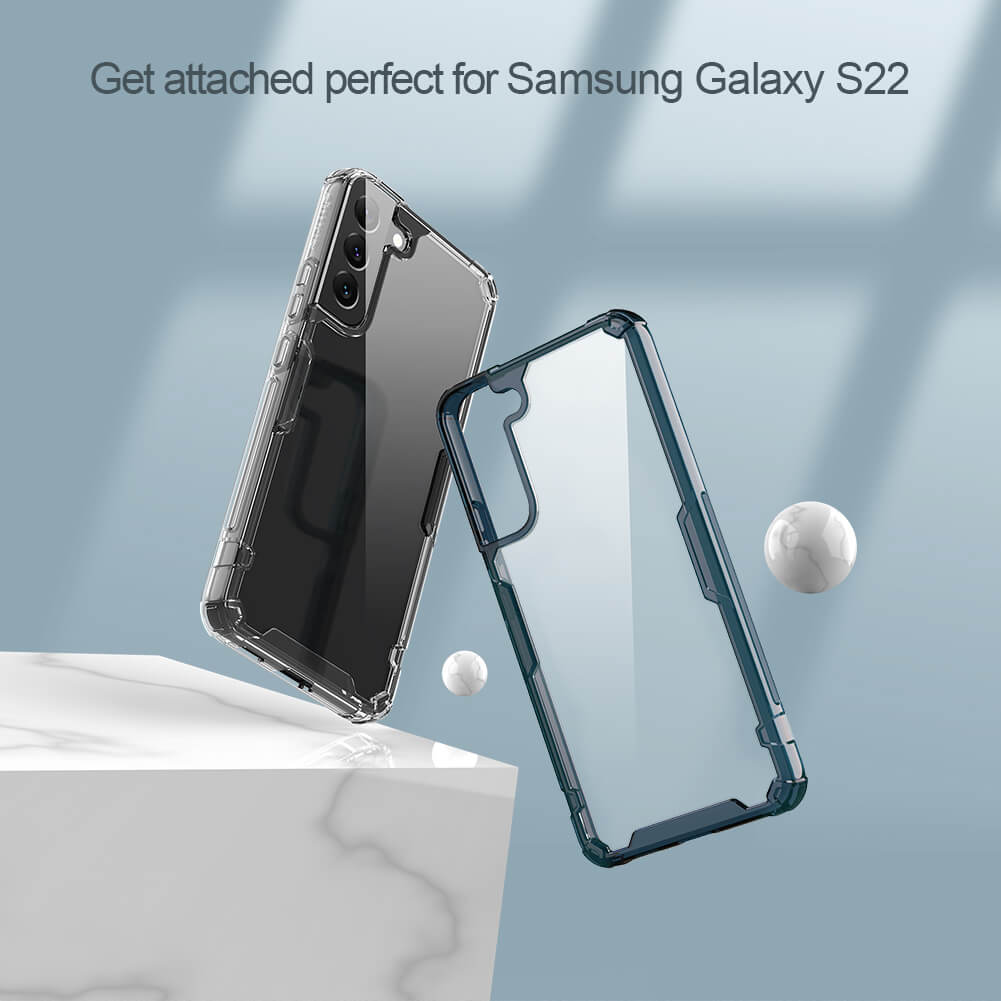 Ốp lưng silicon dẻo trong suốt cho Samsung Galaxy S22 hiệu Nillkin Nature Pro mỏng 0.6mm - hàng nhập khẩu