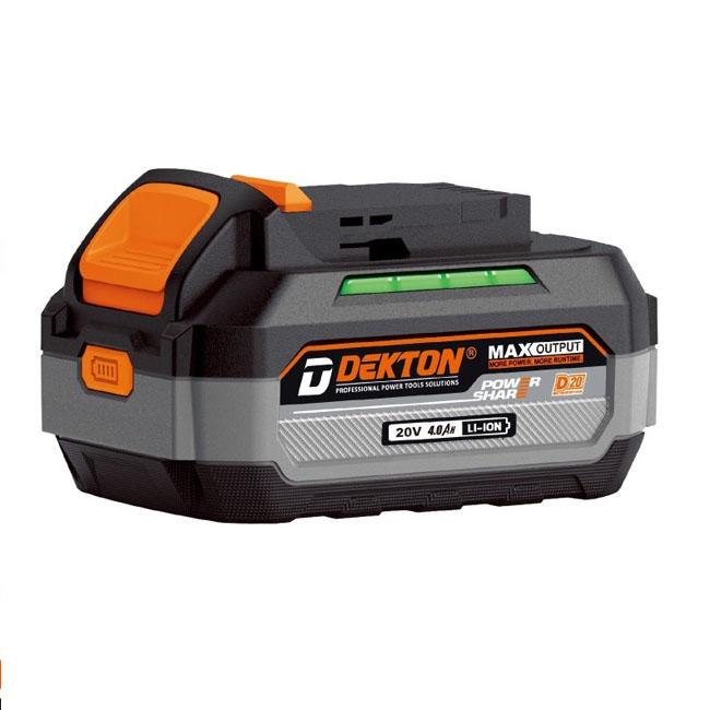 BỘ MÁY BƠM MỠ PIN 21V (ĐỘNG CƠ KHÔNG CHỔI THAN) KÈM PIN 4.0AH EVE D20-GS01BL DEKTON - HÀNG CHÍNH HÃNG