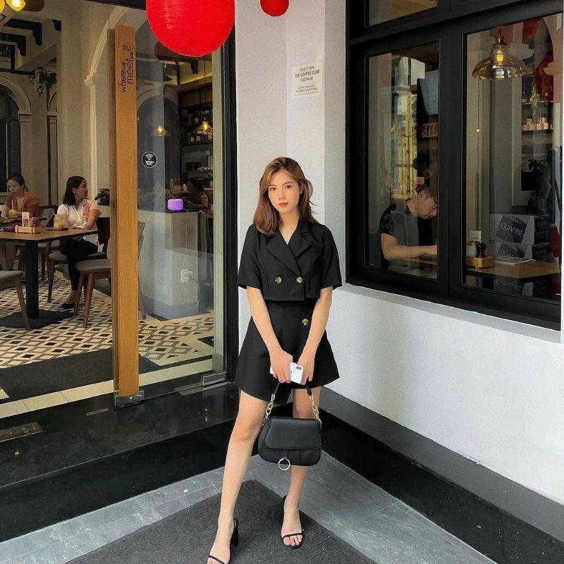 SET ÁO CỔ VEST và CHÂN VÁY