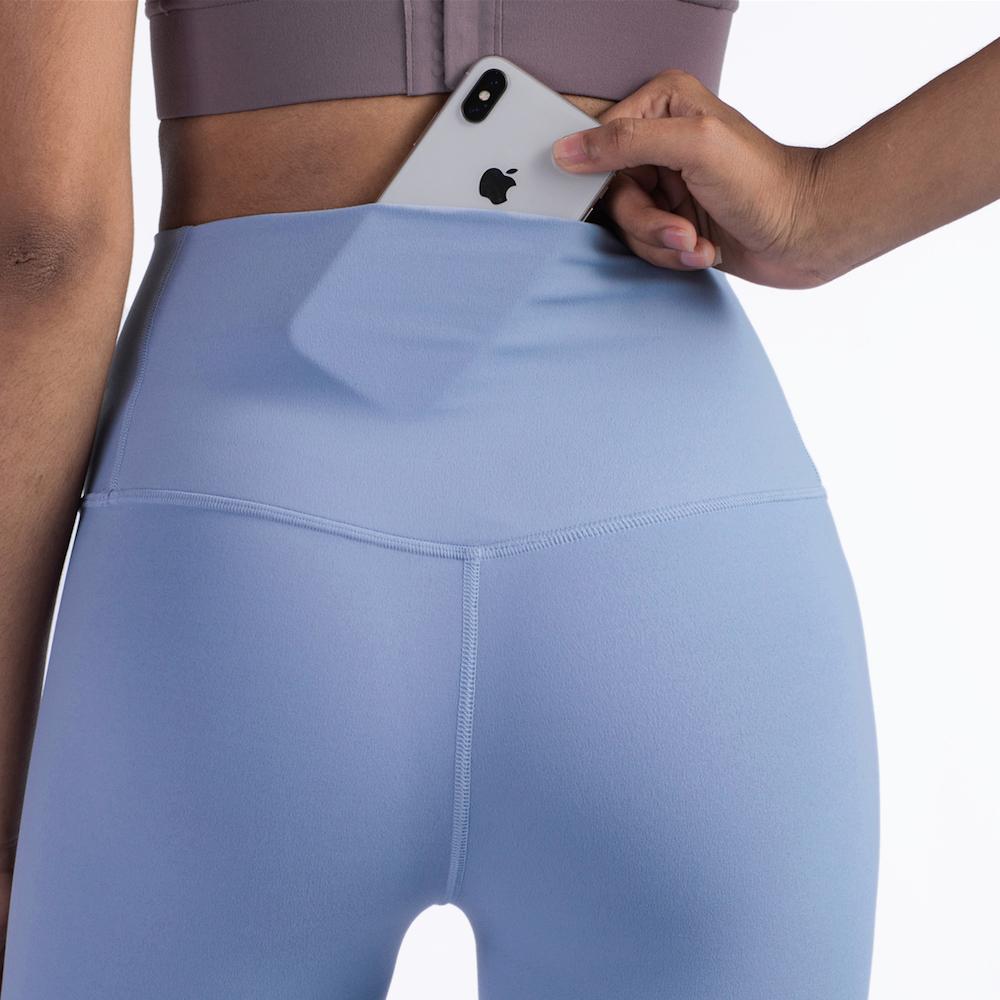 Cao Cấp Khỏa Thân Cảm Giác Quần Legging Đẩy Lên Thể Thao Nữ Tập Thể Dục Chạy Tập Yoga Túi Hồng Quần Legging Tập Gym Nữ Quần Legging Tập Yoga