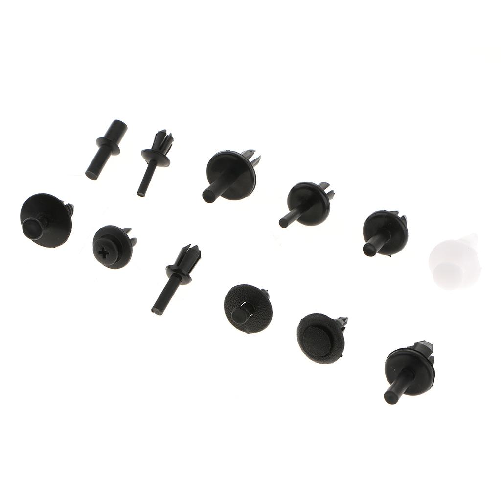 350x Universal Auto Fastener Bumper Retainer Clip Body Push Rivet Retainer