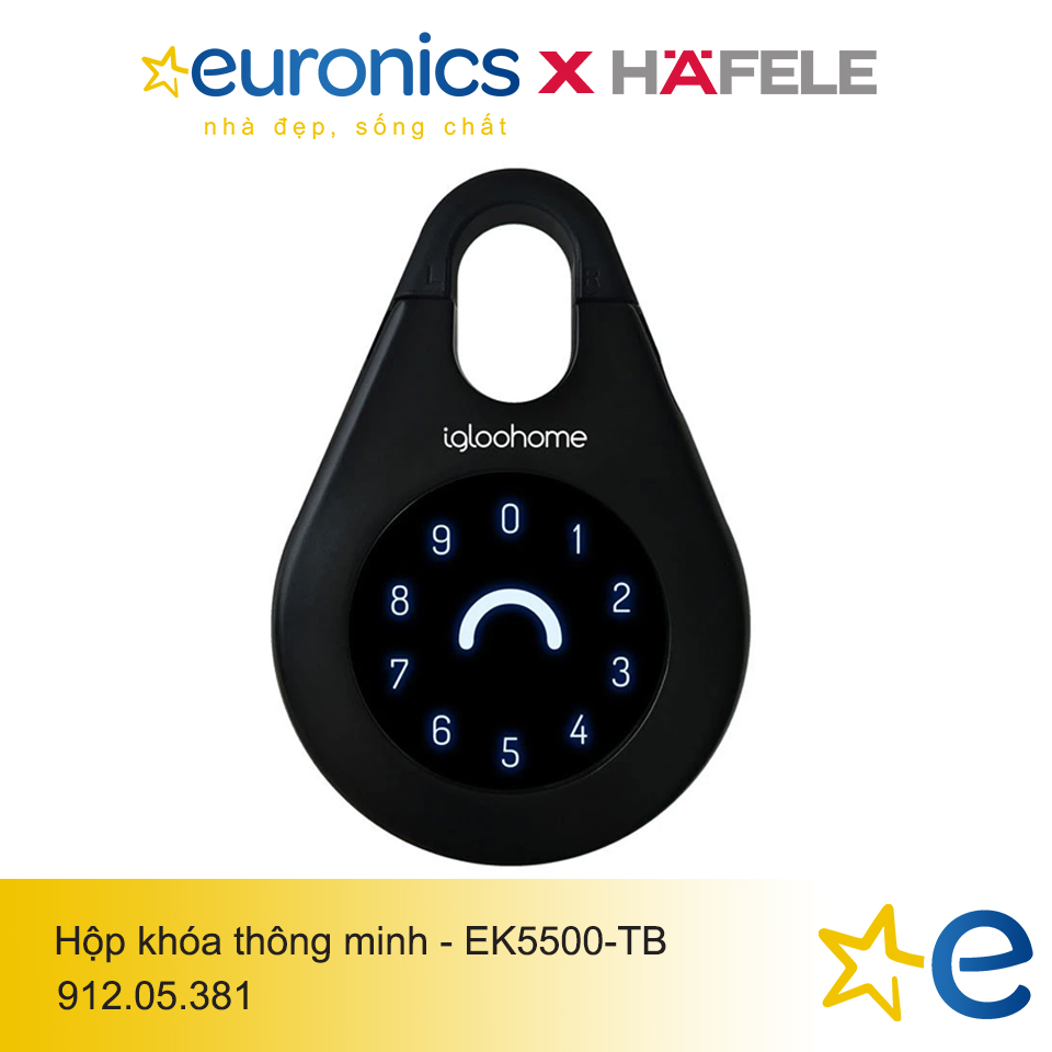 HỘP KHÓA THÔNG MINH IGLOOHOME HAFELE EK5500-TB/ 912.05.381- HÀNG CHÍNH HÃNG