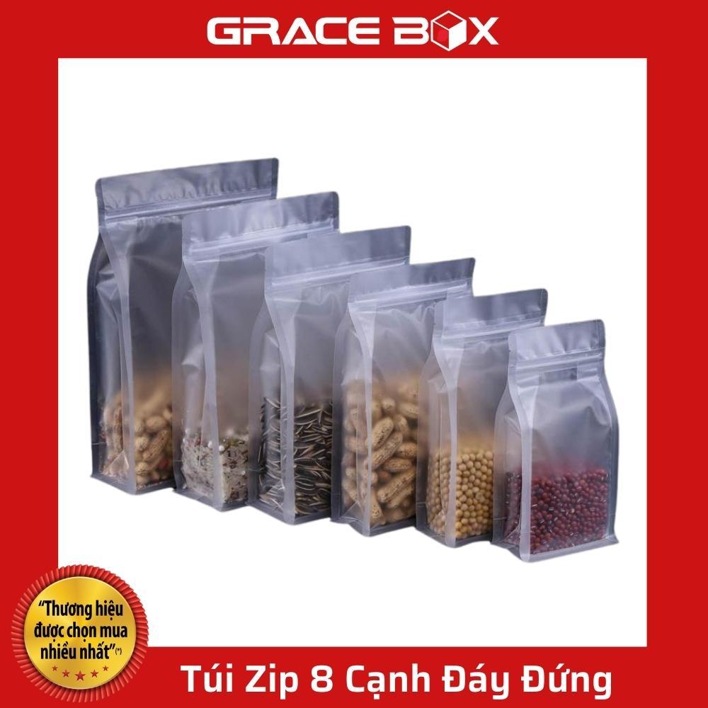 Túi Zip Thực Phẩm 8 Cạnh Nhám Trong (Hàng Nhập