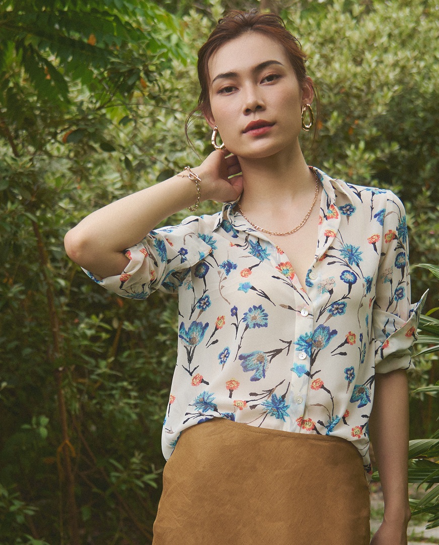 Áo Sơ Mi Hoa Thanh Điền TOP171 thời trang thiết kế Hity