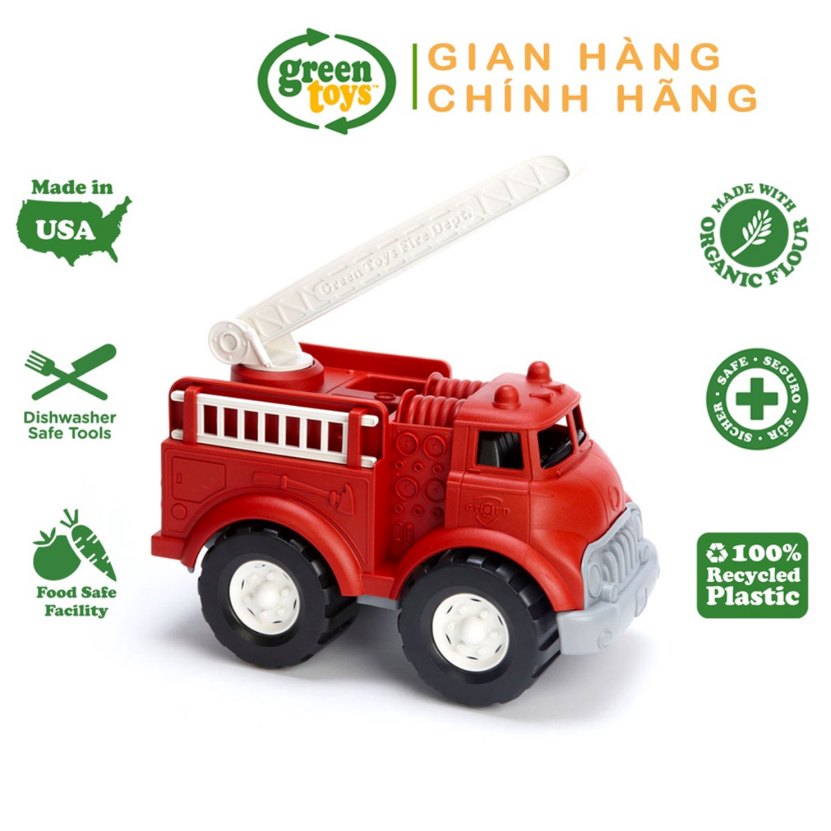 Đồ Chơi Xe Cứu Hỏa Green Toys Cho Bé Từ 1 Tuổi