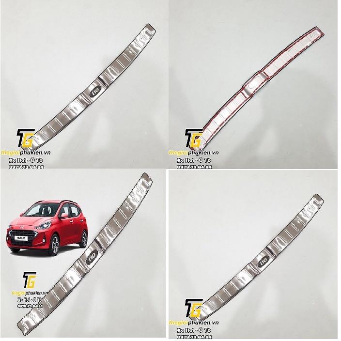 Ốp chống trầy cốp Hyundai Grand i10 Hatchback 2021 – Mẫu INOX