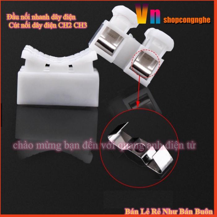 Sét 50 Đầu nối nhanh dây điện Cút nối dây điện CH2 CH3