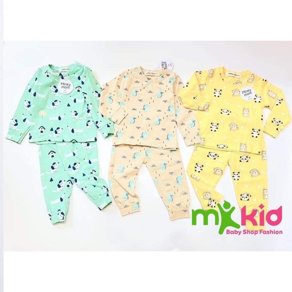 Bộ Thu Đông Cho Bé Bộ Minky Mom Dài Tay Cho Bé Trai Bé Gái Chất Cotton Cao Cấp Co Giãn Thấm Hút Mồ Hôi Tốt