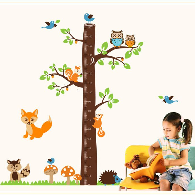 Decal thước đo chiều cao Vườn thú AmyShop DTD015