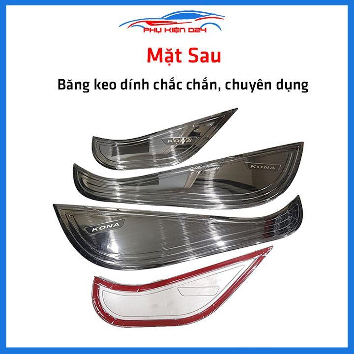Bộ ốp tapli Kona 2018-2019-2020-2021-2022 vân Titan chống xước va đập khi mở cửa và làm đẹp xe