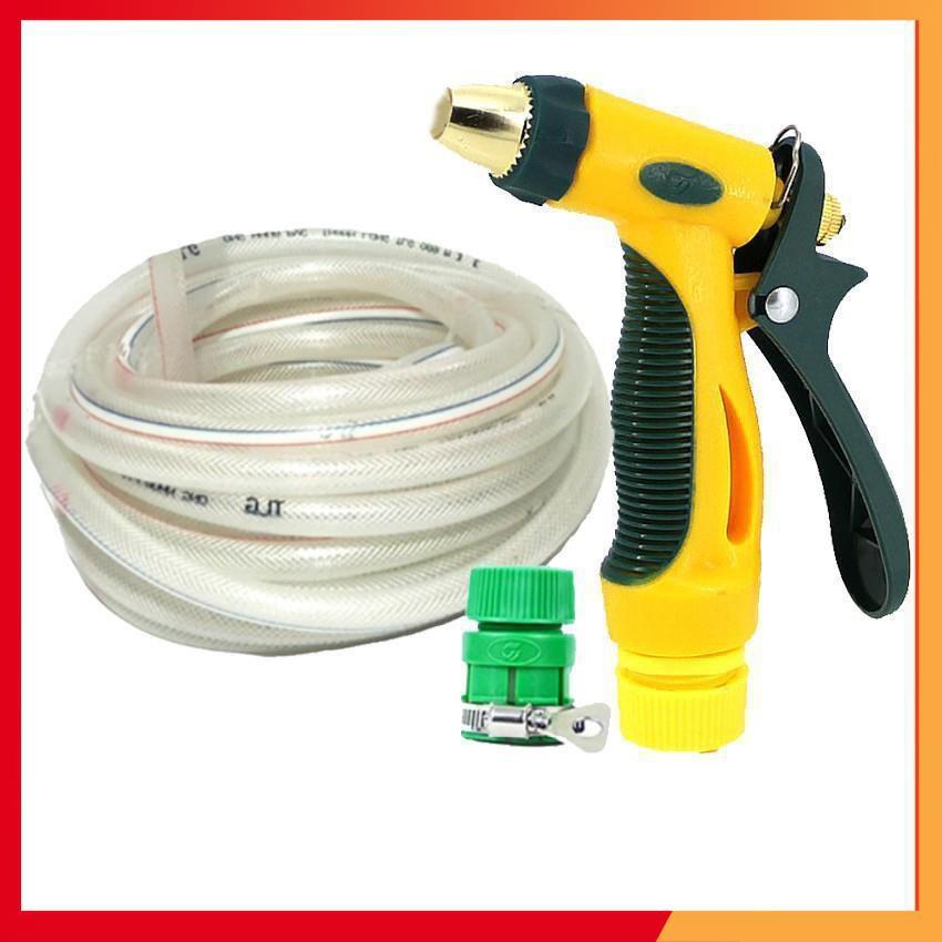 Bộ dây vòi xịt nước rửa xe,tưới cây tăng áp 3 lần 15M 206317