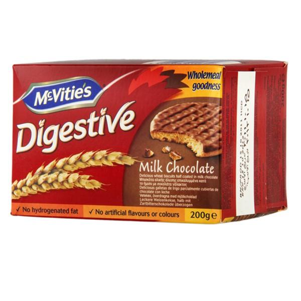 Bánh Quy Lúa Mỳ McVities Digestive Nguyên Cám Sô Cô La Đen 200g Nhập Khẩu UK