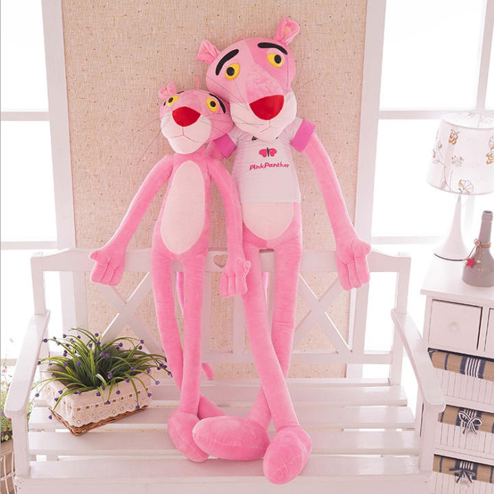 Gấu bông báo hồng Pink Panther – Quà tặng thú nhồi bông siêu dễ thương – Nhiều size từ 60 đến 130 cm – Gối ôm cho bé ngủ ngon