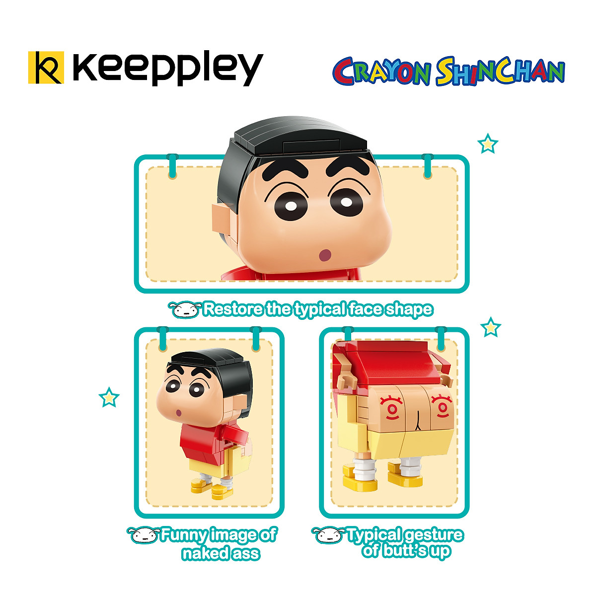 Đồ chơi lắp ráp, xếp hình Keeppley Crayon Shinchan - Shin Cậu bé bút chì