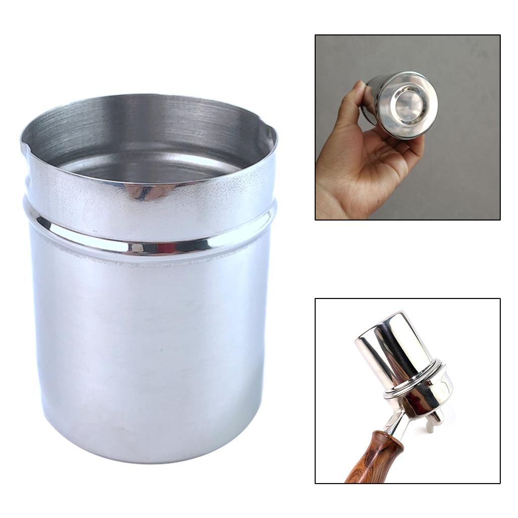 58mm Coffee Dosing Cup Sniffing Mug Grinder Assistant DIY Tools Silver