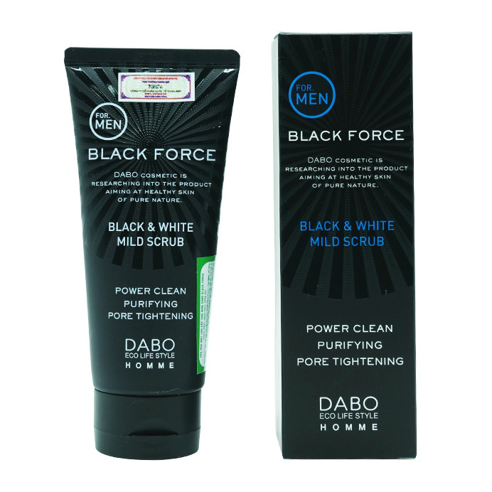 Sữa rửa mặt dành cho nam Dabo Homme Black Force Foam Cleanser 120ml